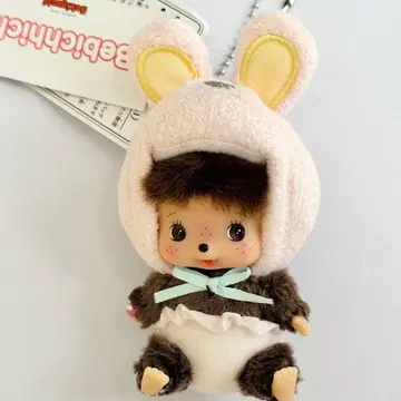 [ 레어 ] 몬치치 베비치치 SS 얼굴 빅 토끼 키체인