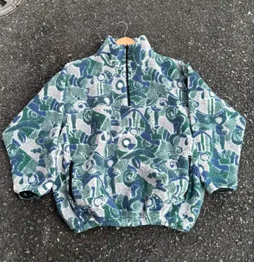 [ 초레어 ] EMS 하프 지퍼 플리스 밤 패턴