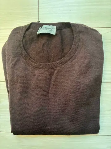 새상품급 JOHN SMEDLEY 브라운 스웨터 사이즈 SM