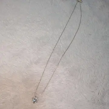 반지 덤 포함! 질 바이 질 스튜어트 Cubic 하트 목걸이