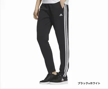 M 택 포함 새상품 아디다스 트레이닝 저지 팬츠 블랙/화이트