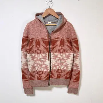 Ron Herman 론 헤르만 네이티브 무늬 코튼 기모 후드티 S