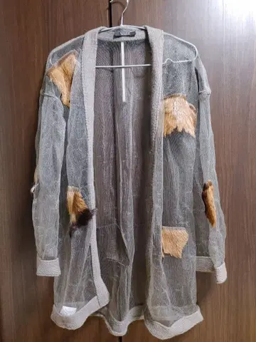 KRIZIA MAGLIA 메쉬 퍼 가디건