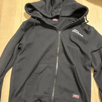 Dickies 블랙 풀 집업 후드티