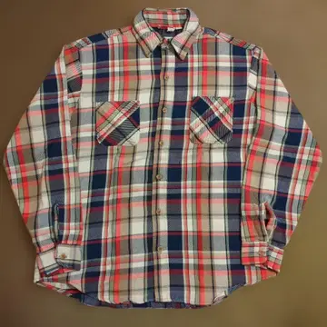 70s 빈티지 BIGMAC 헤비 플란넬 셔츠 단색 택