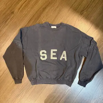 WIND AND SEA 맨투맨 차콜 그레이 M 사이즈