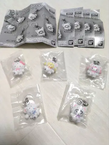 산리오 캐릭터즈 메지루시 액세서리 복슬복슬 스노우 세미 컴플리트