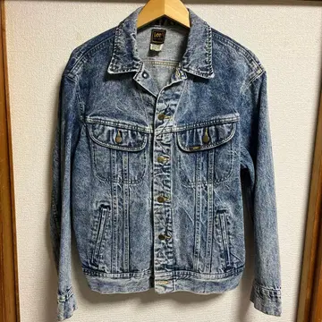 Lee 블루 데님 자켓 G M 스터드 찡 장식 리