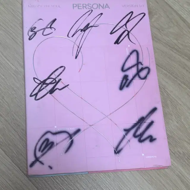 방탄소년단 MAP OF THE SOUL PERSONA 앨범 친필싸인