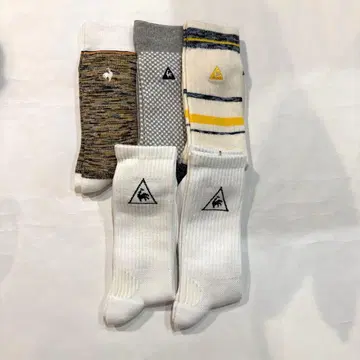 미사용 새상품 남성용 5족 세트 르꼬끄 스포르티브 삭스 25cm~27cm