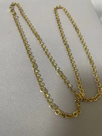 롤랜드 골드 롱 체인 목걸이