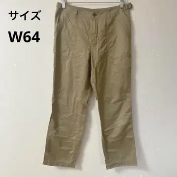 [ MUJI ] 무인양품 워크 팬츠 베이지 캐주얼 루즈핏 치노 W64