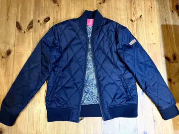 VICOMTE A. 비콘테아 네이비 퀼팅 자켓