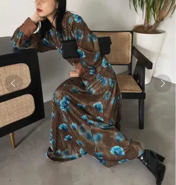 Ameri vintage mila velour cut skirt