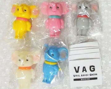 새상품 VAG ZOU 시리즈 43 전 5종 조각 가챠 소프트 비닐 피규어