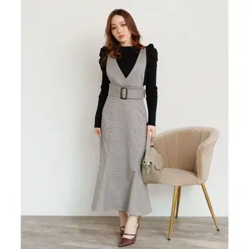 LIP SERVICE 립서비스 체크 머메이드 점프 스커트