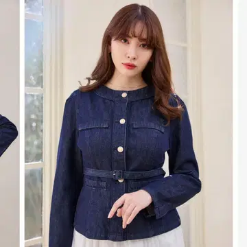 New Classic Belted Denim Jacket