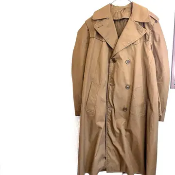 트렌치코트 롱 기장 더블 버튼 베이직 벨트 대응