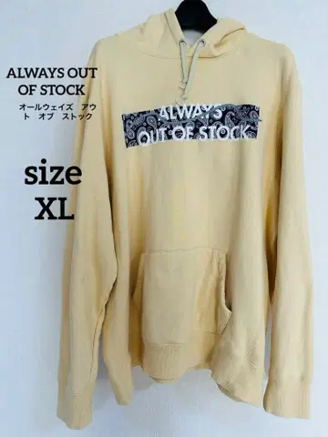 ALWAYS OUT OF STOCK 긴팔 후드티 남성용 XL