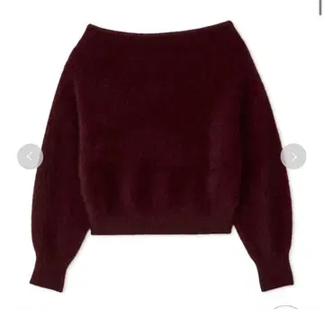 snidel 폭스 알파카 오프숄더 풀오버