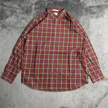 L.L.Bean 엘엘빈 버튼 다운 긴팔 셔츠 아웃도어 체크