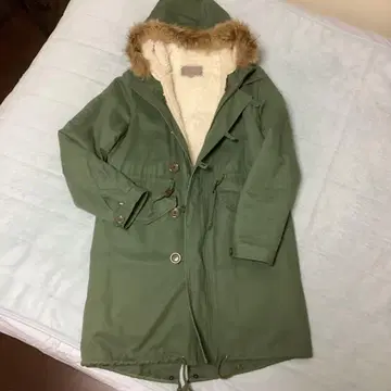 새상품급 UNITED ARROWS 모즈 코트 40 사이즈 올리브