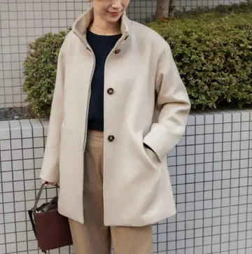 새상품급*URBAN RESEARCH DOORS 스탠드 카라 미들 코트 M