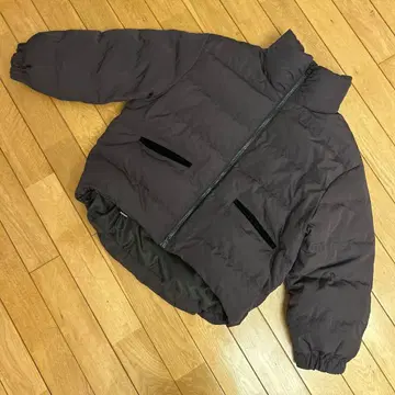 오파크 클립 뮬러 다운 코트 다크 그레이 800FP