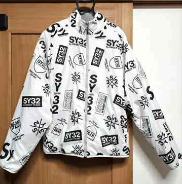 SY32 로고 프린트 리버서블 블루종