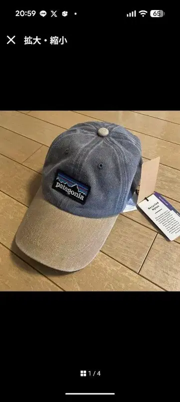 patagonia 캡 그레이/베이지