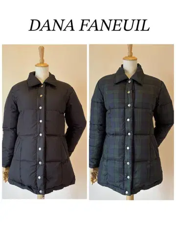 [ 새상품급 ] 다나파눌 정가 2.5만 리버서블 다운 코트 타탄 체크
