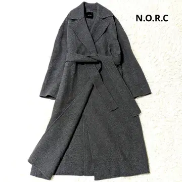 새상품급 노크 리버 코트 더블 페이스 롱 다크 그레이 M