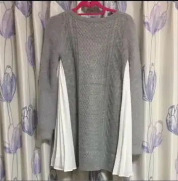 MERCURYDUO 미니 원피스 보송보송 그레이 화이트