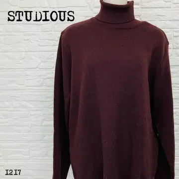 STUDIOUS 스튜디오스 터틀넥 니트 브라운 1217