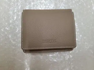 BARGOS 베이지 이단 접이식 지갑