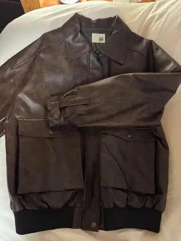 JaVa 다크 브라운 가죽 자켓