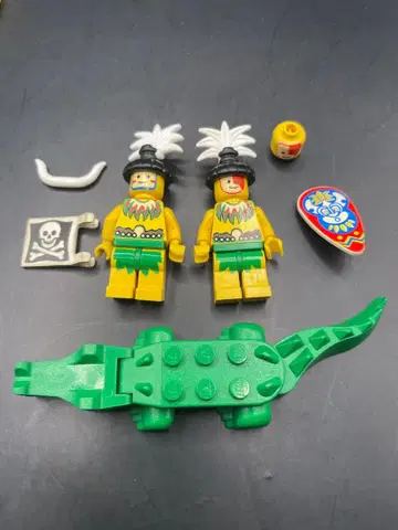 LEGO 롱고족 미니 피규어 악어 관련 부품 세트