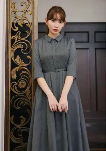 herlipto Allure Belted Shirt Dress