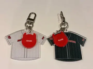 베비몬 라미 베이스볼 키링 화이트 블랙