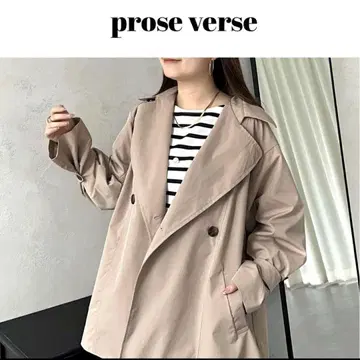 프로즈 베일 트렌치코트 숏 트렌치코트 겉옷 아우터 오샤레