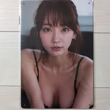 양철 간판 미녀