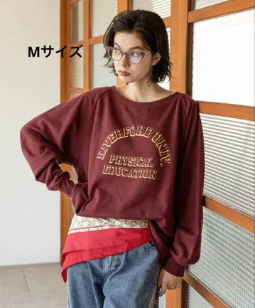 니코앤드 보트넥 칼리지 풀오버 보르도 M