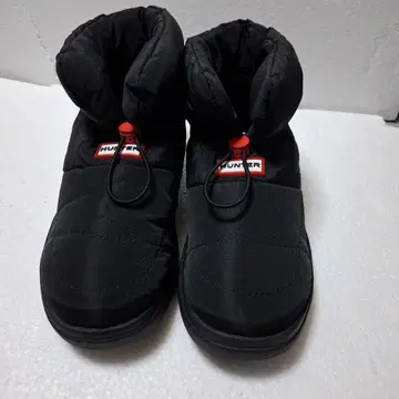 HUNTER 숏부츠 퍼프 부티 BLACK