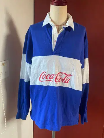 90s 코카콜라 레어 진품 당시 제작 라거 셔츠 피케 셔츠