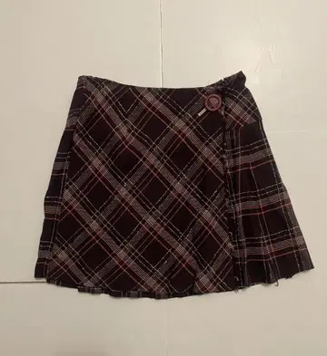 PEYTON PLACE 체크 플리츠 스커트