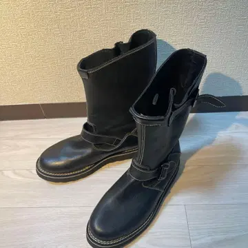 꼼사맨 [ 26.0 ] 엔지니어 부츠 소가죽 블랙