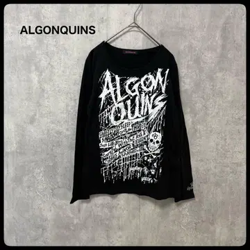 # ALGONQUINS 블랙 긴팔 티셔츠 티셔츠 긴팔 티셔츠 상의