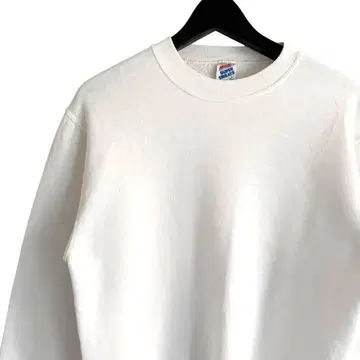 90s 빈티지 JERZEES USA제 무지 맨투맨 화이트 M K