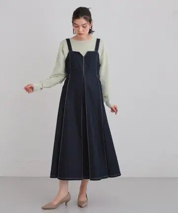 THE SHOP TK 데님 점프 스커트