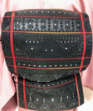 [ 순수 실크 고급 후쿠로 오비 ] 새상품급